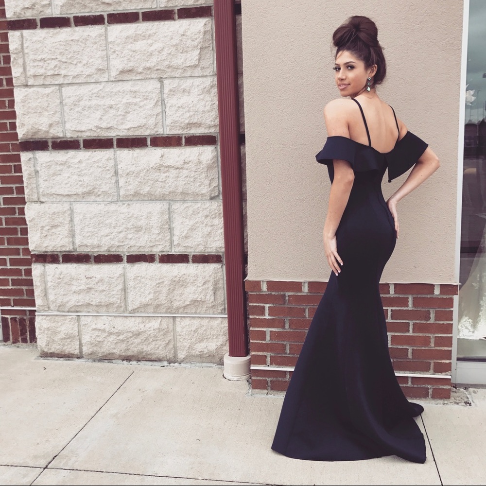 Navy gown